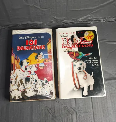 VHS Tapes 101 102 Dalmatian Collection