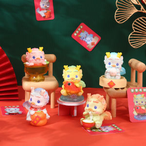 Đồ Chơi Trưng Bày Hình Rồng Thời Gian Mới Đồ Chơi Tay Cầm Bằng Nhựa Sáng Tạo Quà Tặng Năm Mới Trang Trí Bàn Làm Việc Phong Cách Cổ Điển