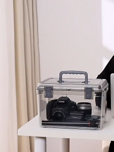 กล่องเก็บกล้อง drybox ซีลหนาและป้องกันการชนกันและความชื้น ตู้เก็บกล้อง ตู้กันความชื้น camera drybox กล่องกันชื้น ตู้กันชื้นกล้อง กล่องใส่กล้อง ตู้กันชื้น กล่องใส่กล้อง เนื้อใส มัลติฟังก์ชัน เก็บรักษาอาหารได้