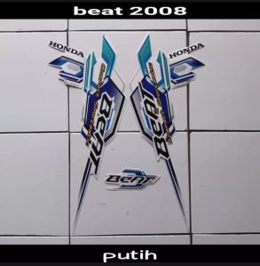 STIKER STRIPING LIS LES POLET PLAT BODY MOTOR HONDA BEAT KARBU 2008