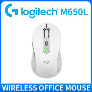 Logitech | Logitech M650L Large Ergonomic Wireless Mouse Silent Clicks Long 24-Month Battery Contoured Thumb Support for PC Mac Work