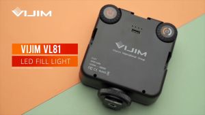 Ulanzi Vijim VL81 Rechargeable Mini LED Video Light with 3 Shoe Mount for Accessories USB Charging Port and 3200K-5500K Color Temperature