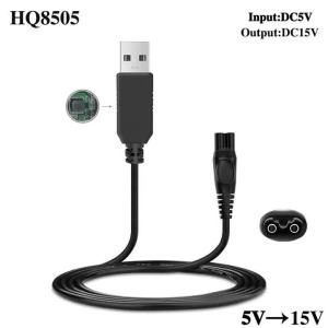 Cáp Sạc USB Sang DC 15V Cho Máy Cạo Râu Philips Norelco One Blade QP6510 QP6520 QP6530 QP6550 QP6505 QP6620 - Cáp Nguồn Tiêu Chuẩn Dài 1m