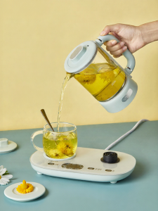 「China Plug」Bear | Automatic All-in-One Thick Glass Tea Kettle