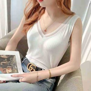 V-neck plus Size Slimming Solid Color Thread Slim Lace