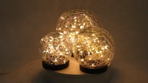 BHQ Solar Garden Ground Lights Waterproof Bright Outdoor Crack Ball Lamp Lampu Garden Raya