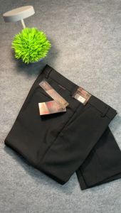 Celana Kantor Formal Pria Slimfit Black Bahan Dasar Wol