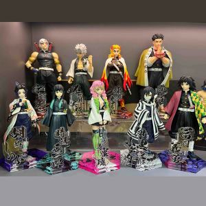 Bandai | New Anime Figure Kamado Tanjirou Nezuko Demon Slayer Figure Action Figure PVC Model Toy Zenitsu Figure Inosuke Kimetsu No Yaiba