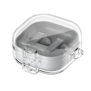 Vỏ Tai Nghe Trong Suốt Dành Cho Samsung Galaxy Buds4/Buds4 Pro Vỏ Bảo Vệ Toàn Thân Chống Sốc Kèm Móc Khóa Tương Thích Sạc Không Dây