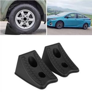 Wheel Chocks Stable Heavy Duty Strength Sturdy Skip Stopper Wheel Alignment Block for Truck Travel Trailer RV Trailer Camper ATV