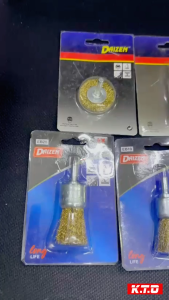 Brass Wire Brush End Wheel Cup Brush With Shank Rotary Grinder Drill Paint Remover Clean Tembaga Berus