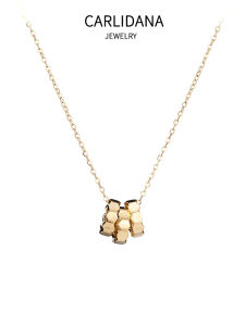 CARLIDANA | Geometric Chain Rhombus Pendant Necklace