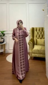 FKS Gamis Cotton Print Premium XL LD 110 VEMITA by MUDRA