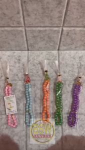 (isi 50 pcs) Souvenir TASBIH MUTIARA BESAR Kemas PLASTIK Kartu Ucapan Sovenir Suvenir Murah Makassar
