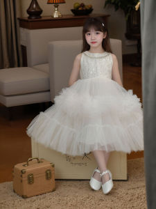 French Style Princess Dress Baby Girls Birthday Gown