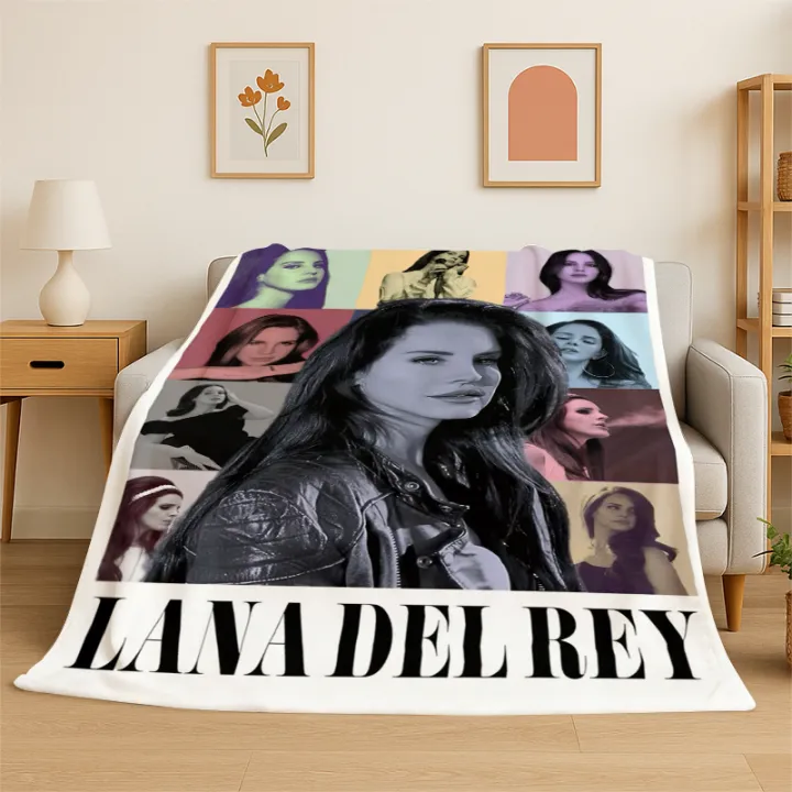 Potdemiel | Karol G 3D Printing Singer Flannel Blanket Soft Warm Throw Blanket for Bedroom Living Room Bed Travel Camping Picnic Gift