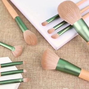 8PCS Makeup Brush Set Powder Blush Eyeshadow Eyebrow Lip & Eyelash Brushes for Daily Use and Travel Pack