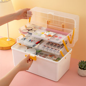 Art Student Tool Box Multi-Functional Drawing Nail Artist Specialized Storage Box Stationery Student Dormitory Organizer Box