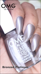 OMG Nail Lacquer 10ml - Bronzed Platinum