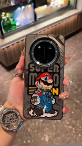 เคส Honor X9C 5G X9A X9B 5G เคส Honor X9C อัจฉริยะใหม่ลายมาริโอเคสโทรศัพท์มือถือป้องกันลายนิ้วมืออ่าวป้องกันกรอบแข็งกันแรงกระแทก