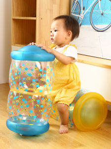 Baby Crawling Roller Educational Inflatable Early Education Toy Guide 6 Months August Baby Crawling Toddler Training Bell