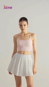 Áo bra thể thao nữ dệt kim co giãn sẵn mút ngựcmặc tập gym yoga chạy bộ đạp xe tennis XGYM XWX52009