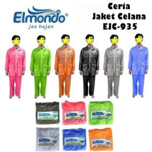 JAS  HUJAN STELAN PRIA WANITA JAKET  CELANA MERK ElMONDO CERIA 935 MANTEL JAS HUJAN JAKET CELANA DEWASA