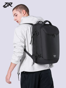 Large Capacity Business Mens Backpack ZJR Double Shoulder Bag for Commuting Traveling New Style Oxford Cloth Pure Color