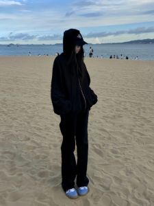 High Waist Straight Leg Black Jeans Women Slim Fit Stretch Narrow Version Wide Leg Pants Smoke Tube Pants Extended Length