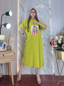 DRESS EMBLEM VIRAL KEKINIAN BUSUI FRIENDLY RAYON TEBAL OVERSIZE JUMBO BAHAN ADEM DAN TIDAK TERAWANG BEST SELLER