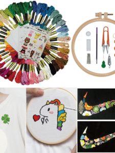 DIY ชุดวัสดุทอป่าตัวอักษร 50 สี 447 สีเต็ม อุปกรณ์เย็บผ้า ฝีมือ DIY ไหมครึ่งแขวน เครื่องมือเย็บผ้า แหล่งกำเนิด China