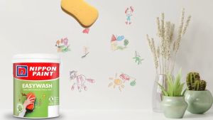 5L Nippon Easy Wash Interior Wall - 1001 Brilliant White