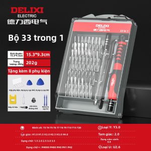 DELIXI Electric | Bộ Đũa Vít Mini cho Vít Chữ Thập và Đặc Biệt Điện Thoại Laptop