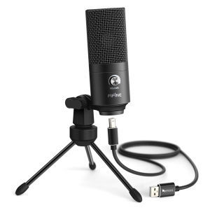 FIFINE | FIFINE Metal USB Condenser Microphone with Gain KnobNewly Upgraded Detachable Dual-Joint Recording Mic for Laptop/PC-K669