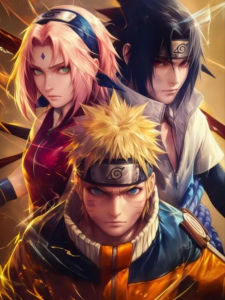 Kayou | DIY Oil Painting Kit Naruto Anime Characters Paint by Numbers Canvas Art for Living Room Bedroom Wall Decor Gift