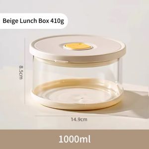 Glass Lunch Box Microwave Heating Fruit Lunch box sealed fresh-keeping box food grade refrigerator dedicated