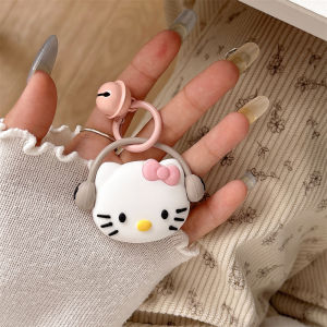 Sanrio | Cartoon Hello Kitty Sanrio Silicone Soft Protective For AirTag Case Locator Tracker Keychain Shell for Air Tag Case Cover