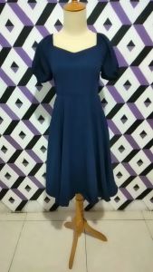 ALMIRA MINI DRESS WANITA KEKINIAN KOREAN STYLE TERBARU TERLARIS TANGAN PENDEK