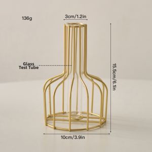 Luxury Metallic Glass Vase