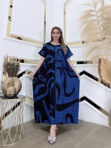 DASTER LOWO KALONG LONGDRESS JUMBO BALI KEKINIAN LD 150 SERUT DEPAN RAYON TEBAL BATIK PEKALONGAN