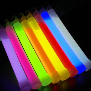 6 Inches / 15CM Glow Stick with Hook Night Multicolor Camping Concert Decoration Night Lights Stick