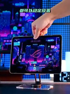 Non-slip Tablet Holder Tablet Stand with Charging Port Flexible and Stable Tablet Holder Anti-slip Foldable Neck Support for Phones and Tablet