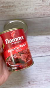 FIAMMA [Lon ĐỎ nhỏ 400g] CÀ CHUA XAY NHUYỄN [ITALIA] VESUVIANA Tomato Paste 28/30% (HALAL)
