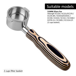 IKAPE | IKAPE Espresso Bottomless Portafilter for Delonghi/Barsetto/Berivlle/Lamarzocco/E61 Coffee Machine Accessories 51/54/58mm