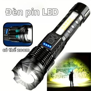 XIWANGFIRE | Đèn Pin LED Xe Đạp 1500M Siêu Sáng Tầm Xa Chống Nước Type-C Có Thể Sạc Lại Đèn Pin An Toàn Khi Đi Xe Đạp Đèn Pin Cắm Trại