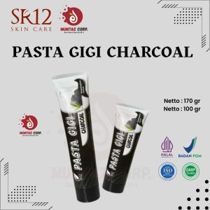 Pasta Gigi Charcoal SR12 Pemutih Gigi Odol Charcoal Mencegah Bau Mulut