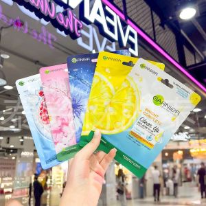 Garnier Lemon Hydrating Brightening Face Mask Sheet Mask Moisturizing Skin Care for All Skin Types Daily Use Beauty Essentials