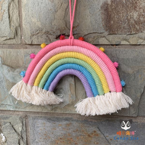 Handcrafted Honey Possum Toy Hanging Squirrel Swing Cage Decorative Rainbow Climbing Ring Creative Pet Supplies Small Pet Toys