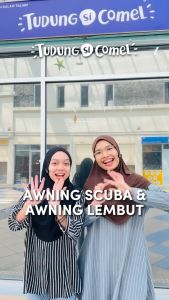 Tudung Sekolah Putih Awning Lembut Tudung Sicomel Original Set A