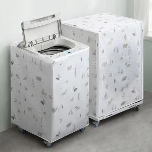 Automatic Front Load Washer Cover Dustproof Waterproof Sun Protection Home Use Cloth Roll Drum Type Top Opening Design